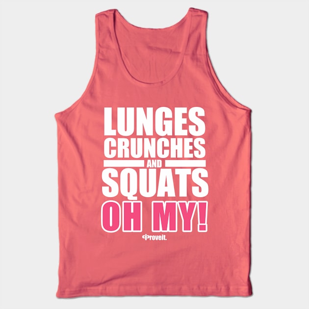 LUNGES, CRUNCHES AND SQUATS! Tank Top by Headsobig